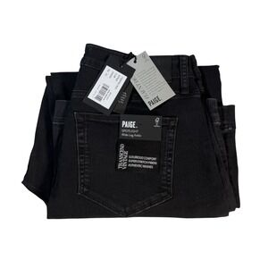 PAIGE Spotlight Wide Leg Ankle Jeans Dark Obsidian Wash Sz 33